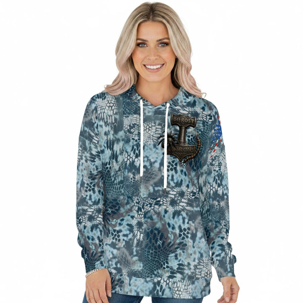 All-Over Print Women's Pullover Hoodie With Drawstring