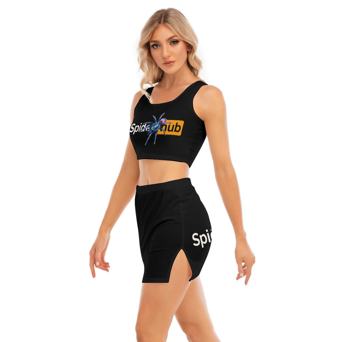 All-Over Print Women's Camisole And Hip Skirt Suit