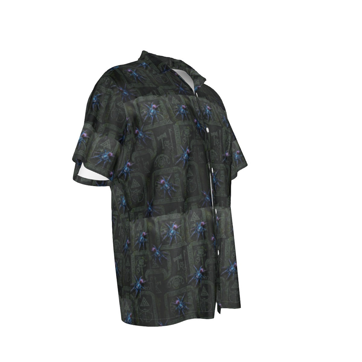 All-Over Print Men's Hawaiian Shirt With Pocket