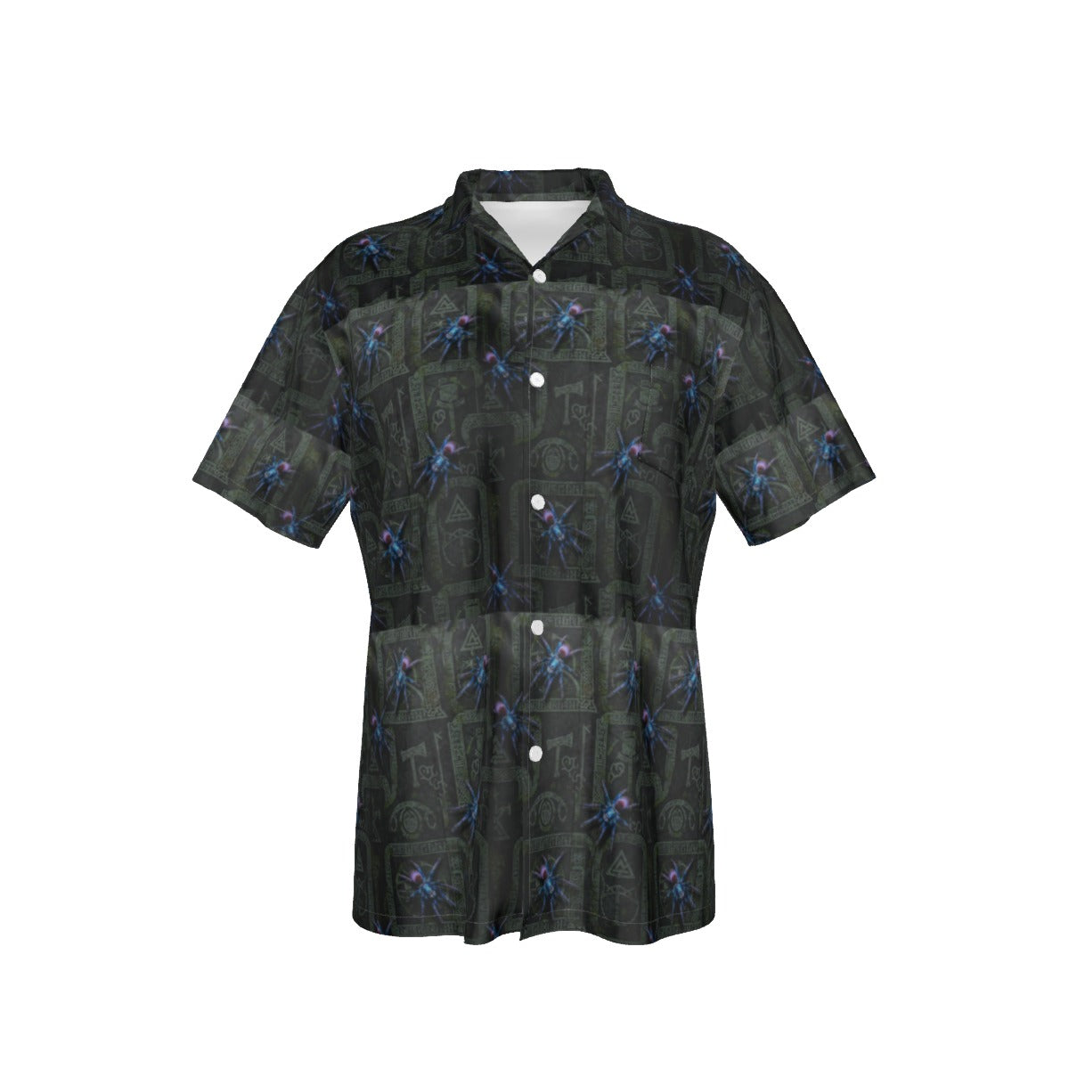 All-Over Print Men's Hawaiian Shirt With Pocket