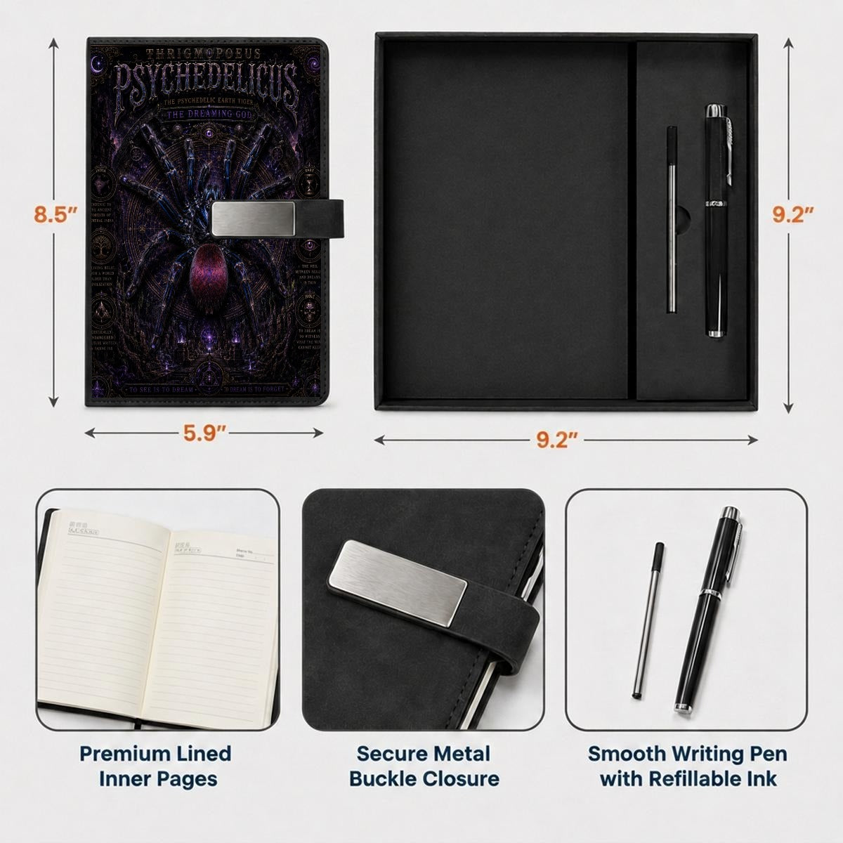 Notebook Gift Set with Metal Pen