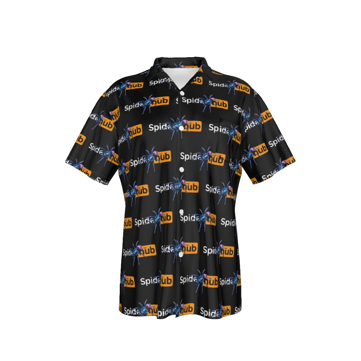 All-Over Print Men's Hawaiian Shirt With Pocket