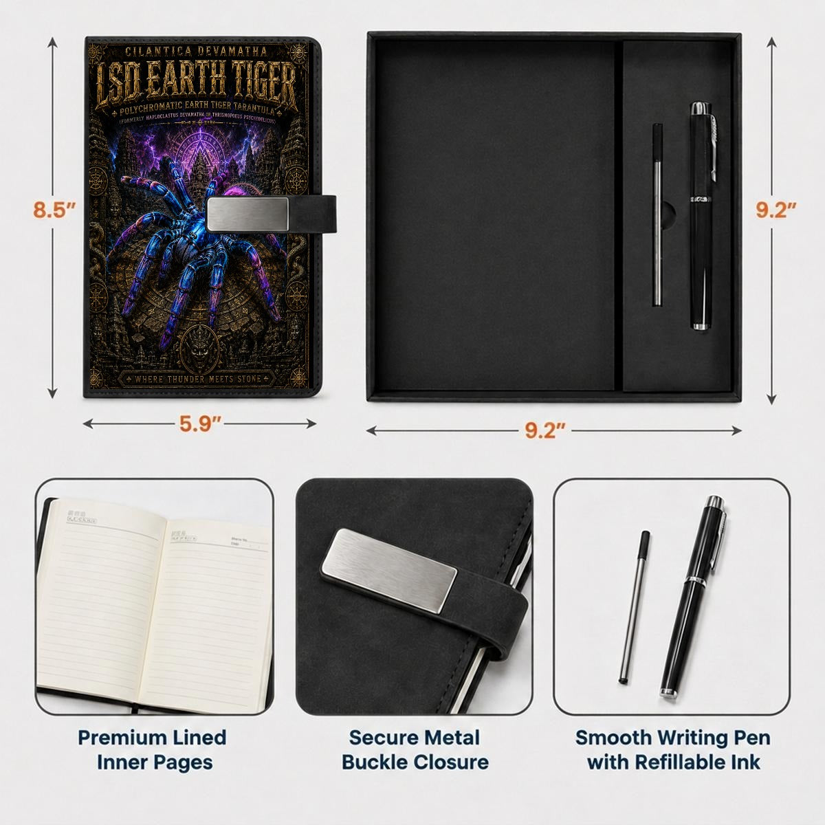 Notebook Gift Set with Metal Pen