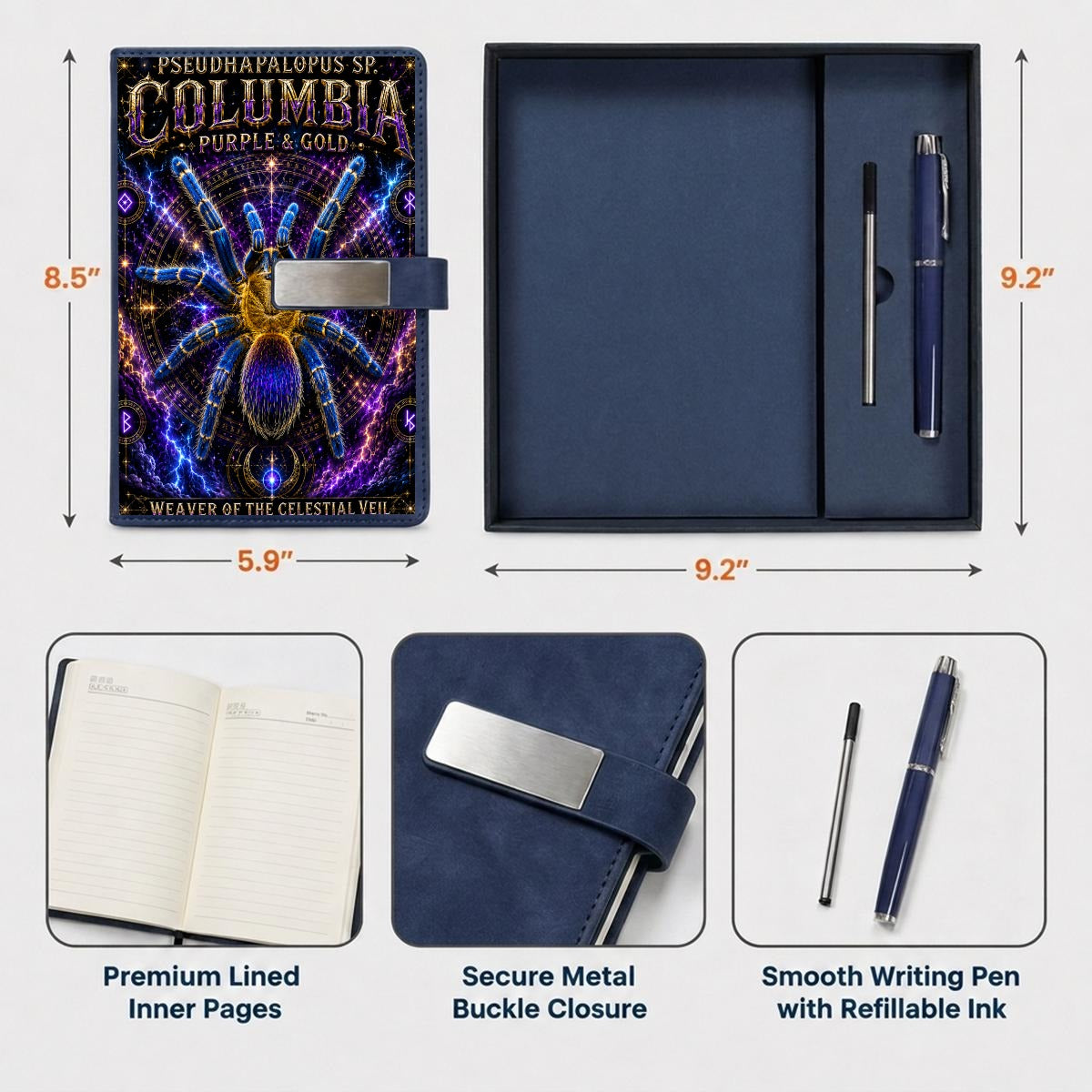 Notebook Gift Set with Metal Pen