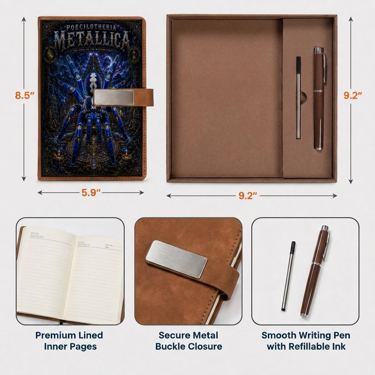 Notebook Gift Set with Metal Pen