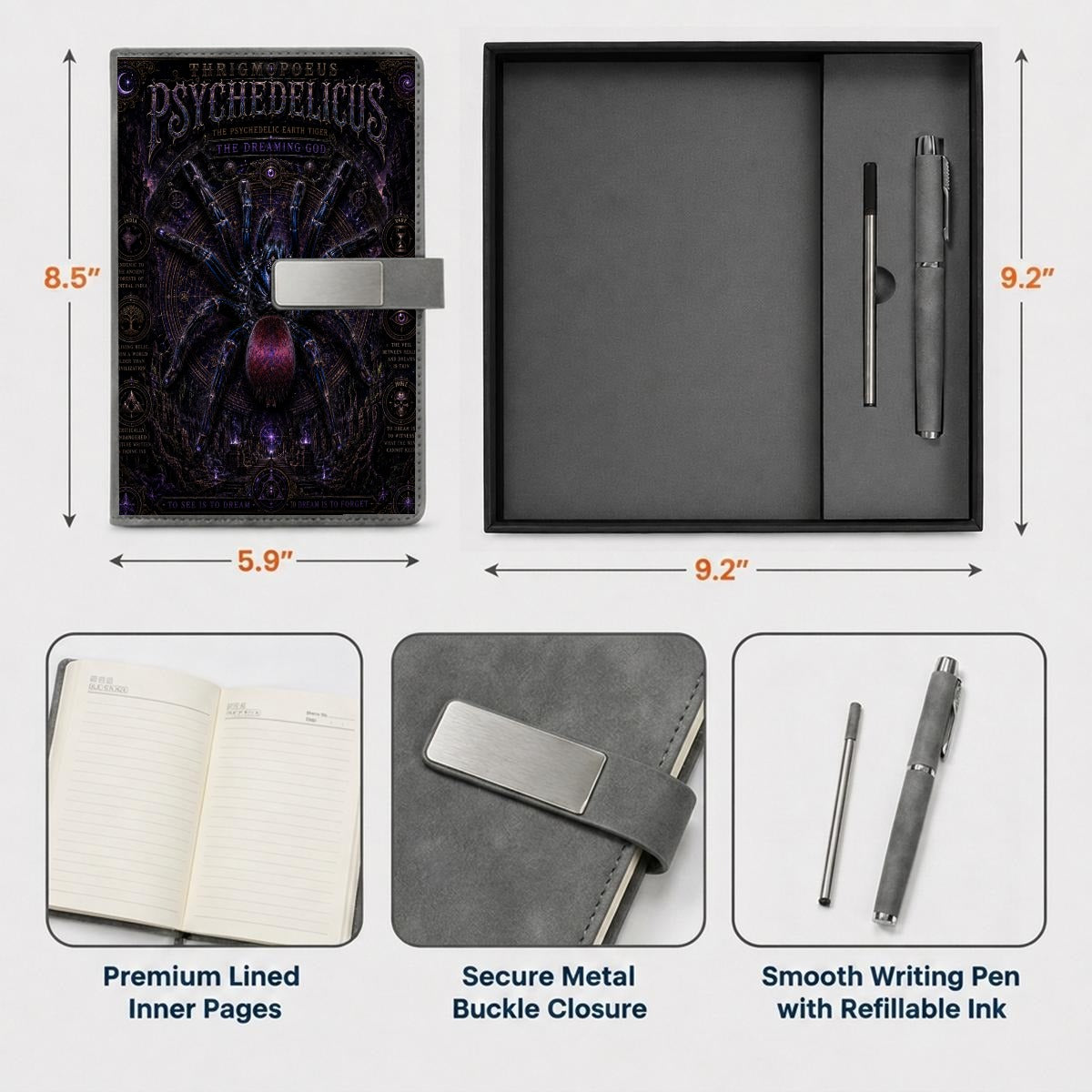 Notebook Gift Set with Metal Pen