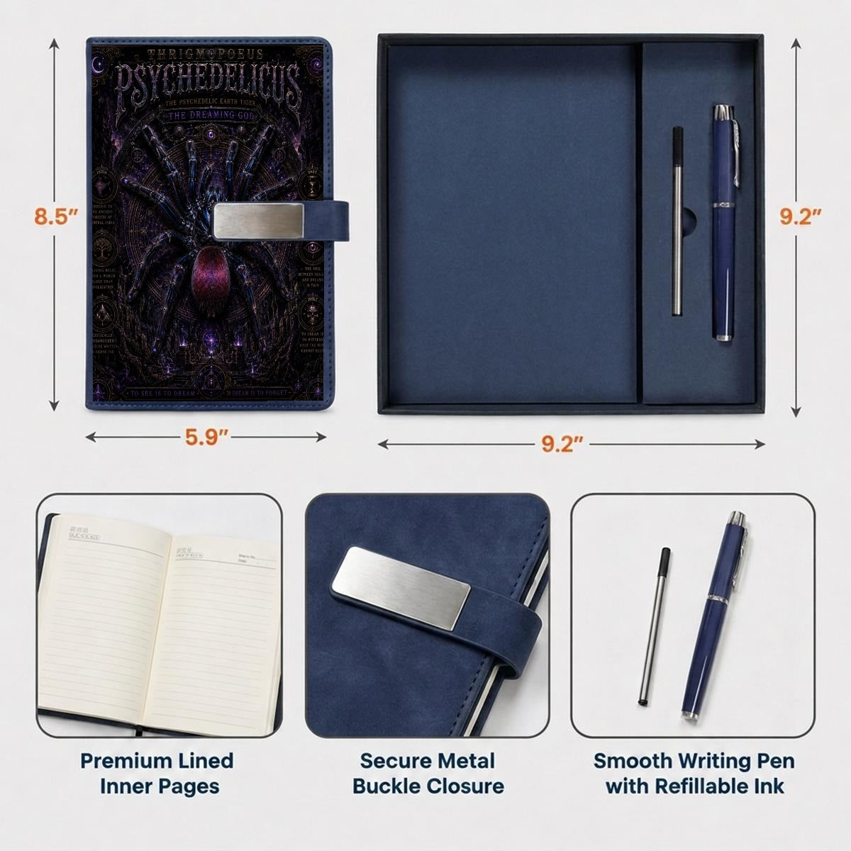 Notebook Gift Set with Metal Pen